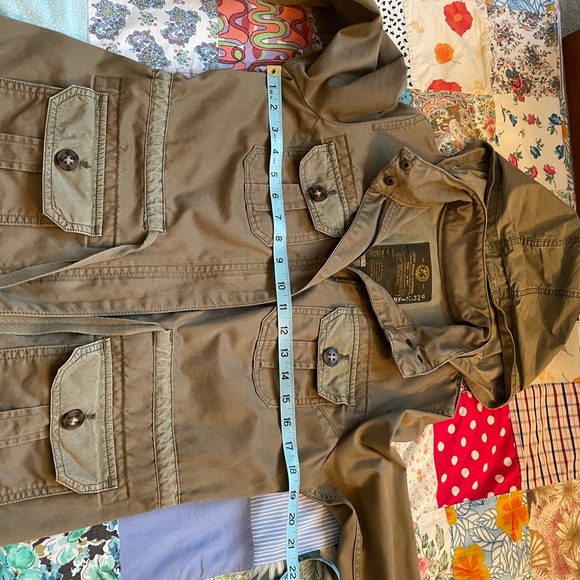 Lucky Brand Cargo Utility Jacket Fold Up Hoodie Full Front Zipper Size M - Picture 5 of 11